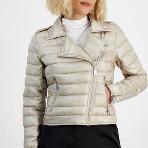 Women's Cream Puffer Jacket